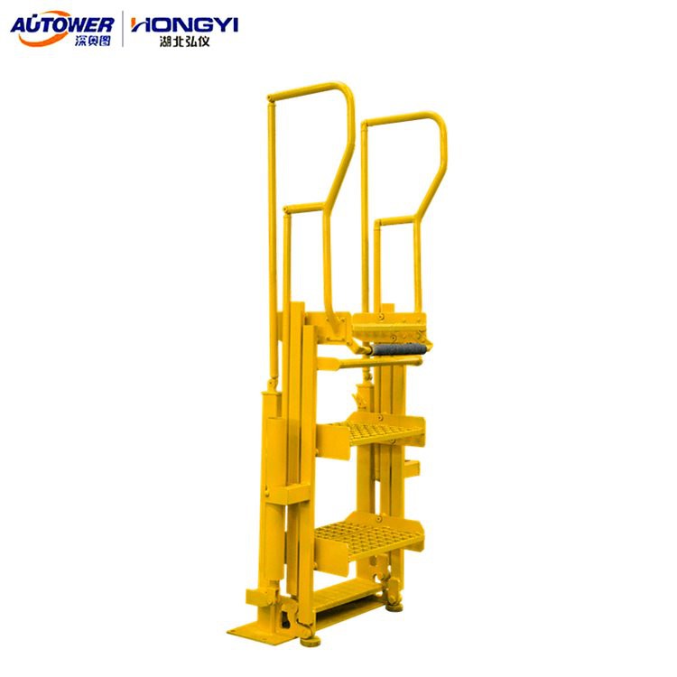 Sammenleggbare trapper for topplasteanlegg