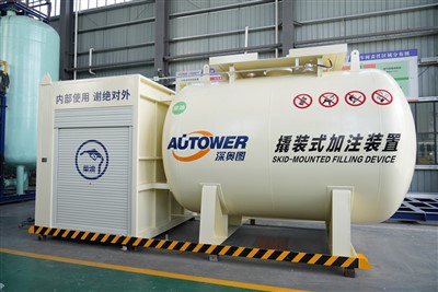 Enkelt dispenser mobil fyllestasjon for bensin